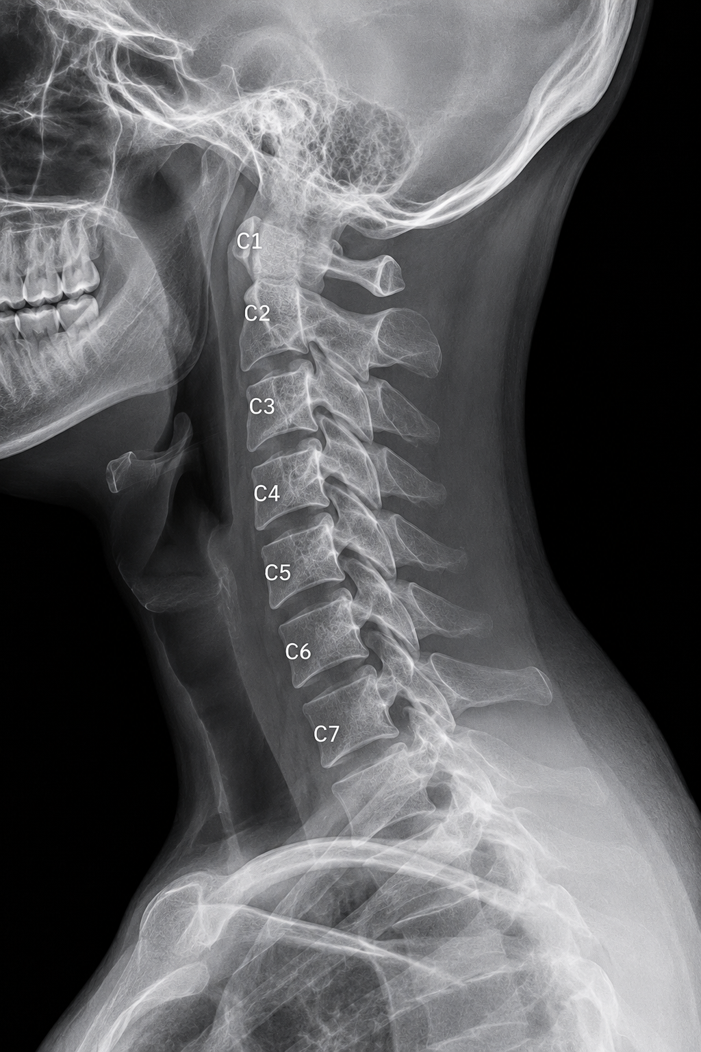 Lateral X-ray of the cervical spine