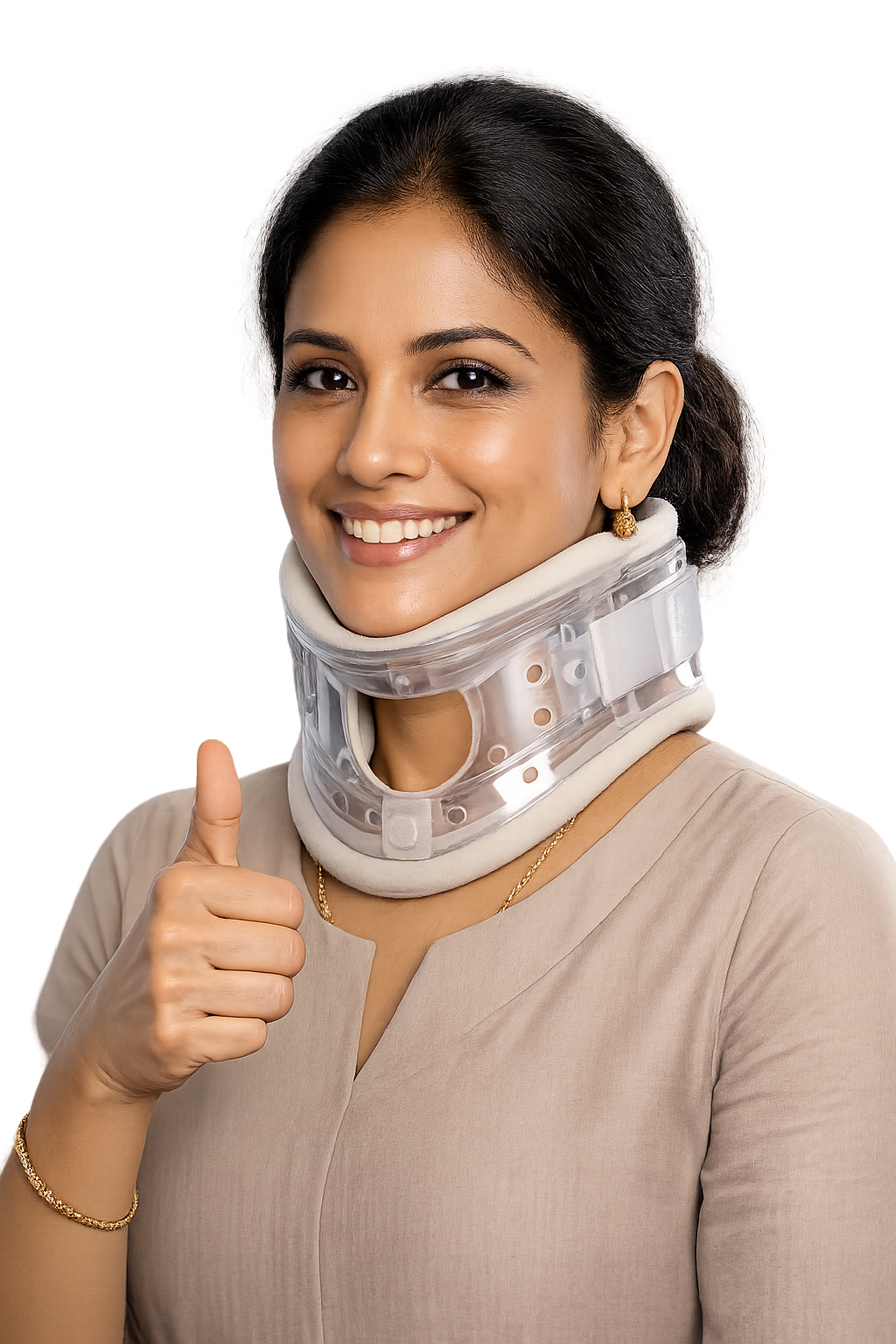 ILT Spine titanium cervical disc implant, product photograph on plain background